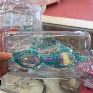 Bling2o blue crown swim goggles